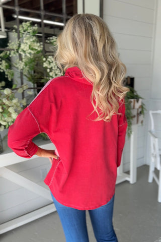 Metallic Dreams Red Shirts & Tops GI Studio