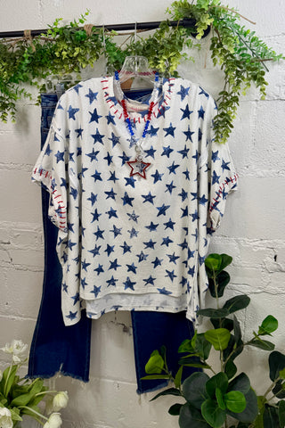 Starboard Top Navy by Peach Love Shirts & Tops Peach Love