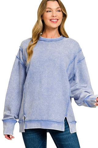 Ripples Top Cornflower Blue