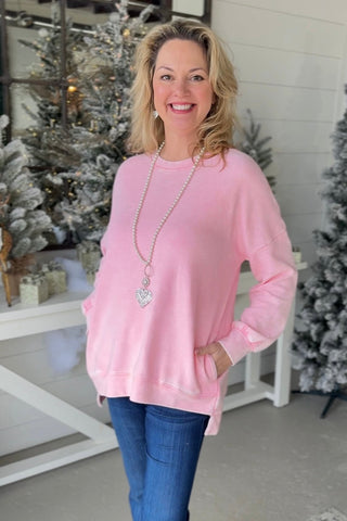 Yes Girl Pink Shirts & Tops Zenana