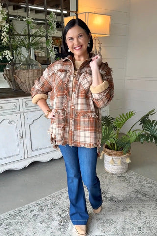 Lockwood Shacket Brown by Bibi Shacket Bibi
