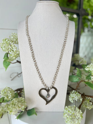 Heart's Desire Necklace Bronze/Ivory Bead Necklaces BFF
