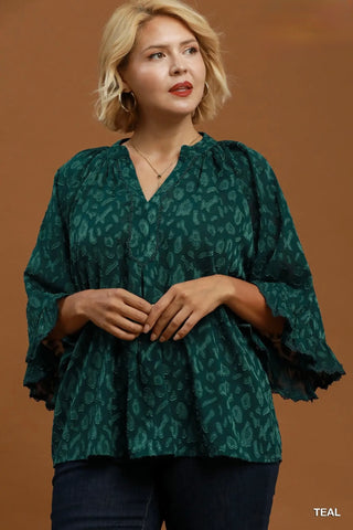 Murphy Top Teal by Umgee