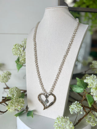 Heart's Desire Necklace Bronze/Ivory Bead Necklaces BFF