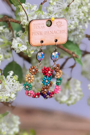 Rainbow Daisy Earrings