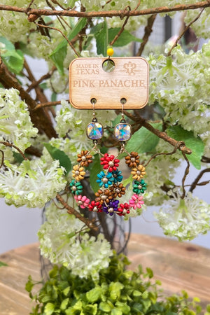 Rainbow Daisy Earrings