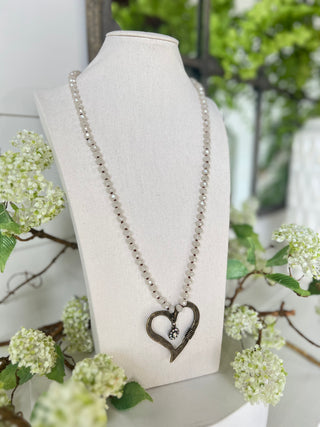 Heart's Desire Necklace Bronze/Ivory Bead Necklaces BFF
