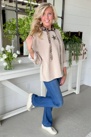 Vayda Velour Vanilla Shirts & Tops Mina Rosa/We Price