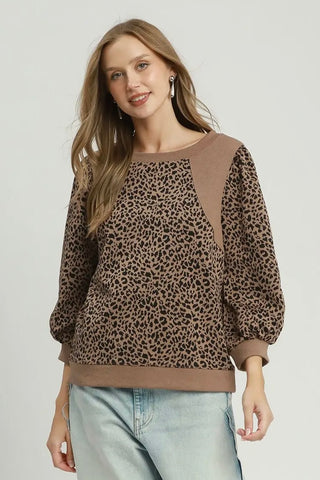 Lynx Top Taupe by Umgee