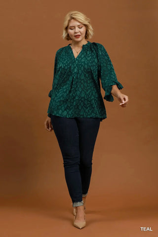 Murphy Top Teal by Umgee