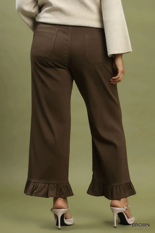 Dillydally Pants Brown by Umgee Pants Umgee