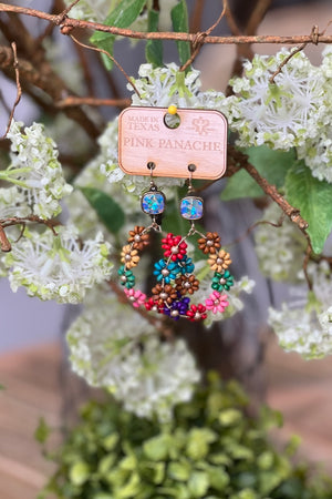 Rainbow Daisy Earrings