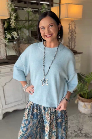 West Coast Sweater Soft Blue