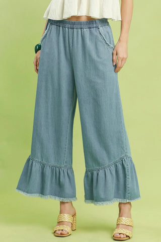 Owens Pants Light Denim by Umgee Pants Umgee
