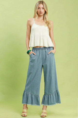 Owens Pants Light Denim by Umgee Pants Umgee