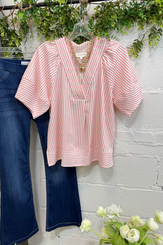 Ingram Top Pink by Entro Shirts & Tops Entro