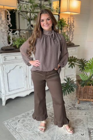 Seraphina Top Brown by Umgee