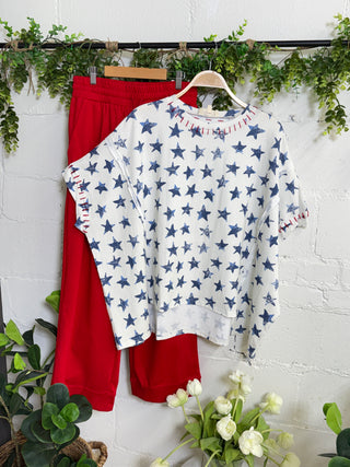 Starboard Top Navy by Peach Love