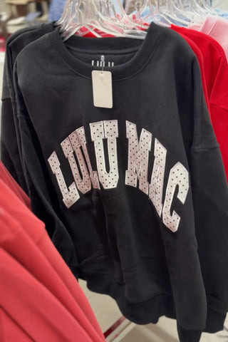 Lulu Mac Black/White Polka Dot Sweatshirt Girlie Girl Originals