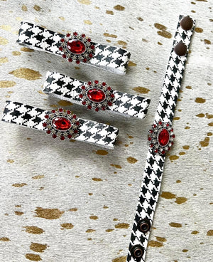 Crimson And Bling Bracelet
