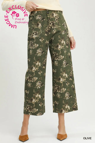 Jaylon Pants Olive by Umgee Pants Umgee