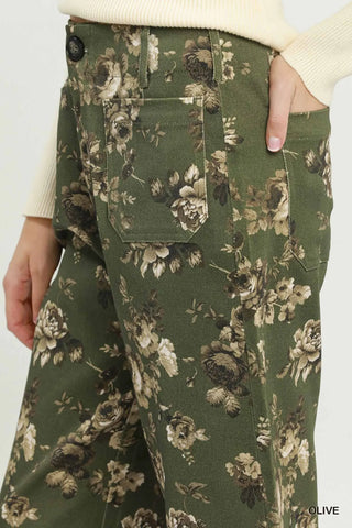 Jaylon Pants Olive by Umgee Pants Umgee
