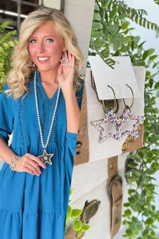 Twinkle AB Star Earrings Silver Earrings BFF