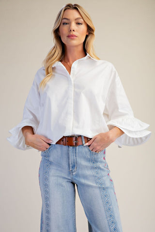Vivacious Top White by Easel