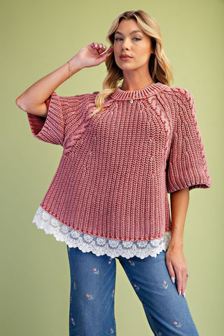 Trinka Sweater Rust by Easel