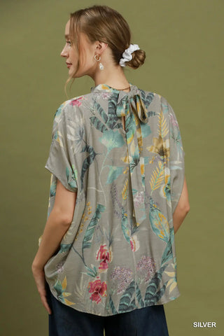 Ricki Top Silver by Umgee Shirts & Tops Umgee