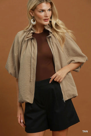 Elements Jacket Tan by Umgee Jacket Umgee