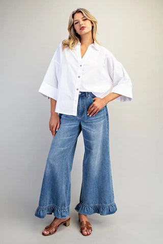 Danika Top White by Eesome Shirts & Tops eesome