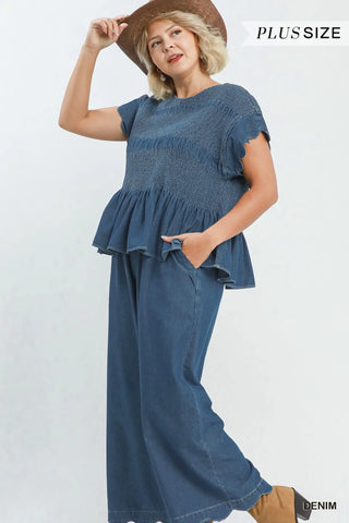 Kristen Pants Denim by Umgee Pants Umgee