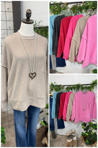 Weekend Vibes Ash Mocha Shirts & Tops Zenana