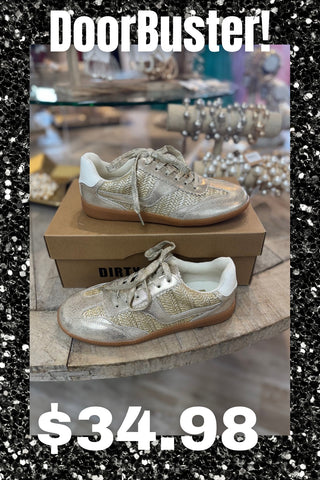 Tropics Braided Metallic Sneakers Gold by Chinese Laundry