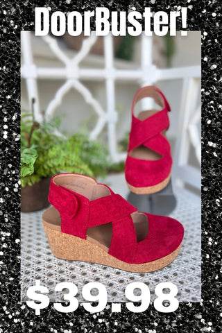 Case Closed Dark Red Platform by Corky's