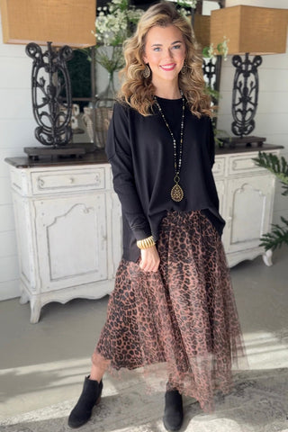 Shondra Leopard Skirt