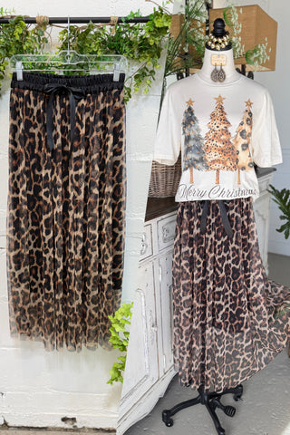 Shondra Leopard Skirt