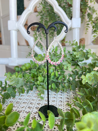 Flash Earrings Silver Earrings Pink Panache