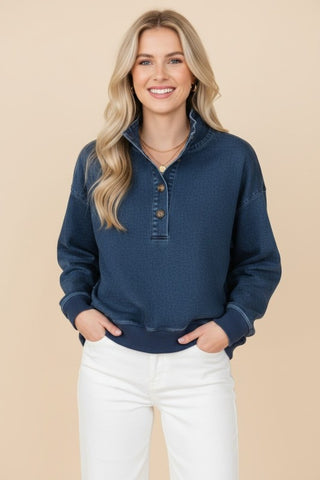 Jace Top Denim Shirts & Tops Heimish USA