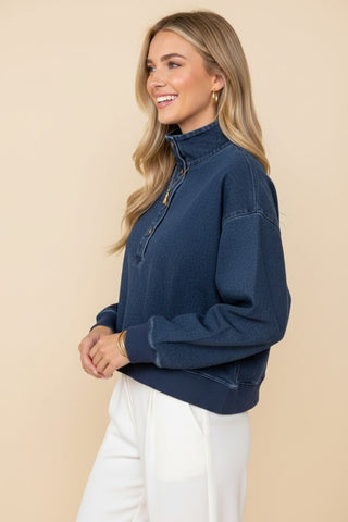 Jace Top Denim Shirts & Tops Heimish USA
