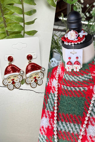 Singing Santa Earrings Gold Earrings Whats Hot Jewelry/All That Glitters