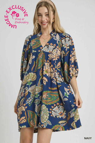Briar Patch Dress Navy by Umgee Dresses Umgee