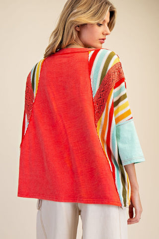 Lottie Top Tomato by Easel RESTOCK Soon Shirts & Tops Easel