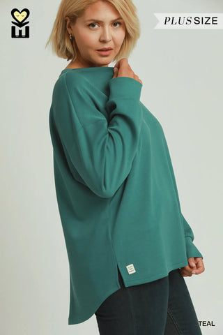 Coziness Top Teal by Umgee Shirts & Tops Umgee