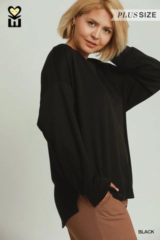 Coziness Top Black by Umgee RESTOCK Soon Shirts & Tops Umgee