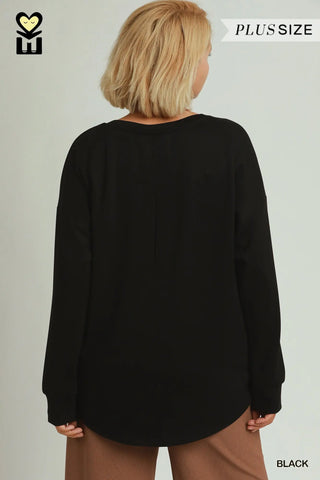 Coziness Top Black by Umgee RESTOCK Soon Shirts & Tops Umgee