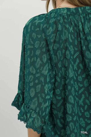 Murphy Top Teal by Umgee