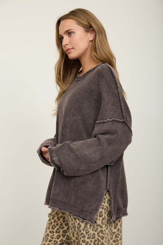 Mia Sweater Dk Brown