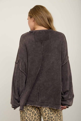 Mia Sweater Dk Brown